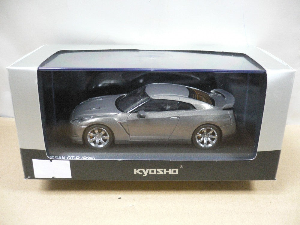 KYOSHO 1/43 NISSAN SKYLINE GT-R R35 2008 TITANIUM GRAY