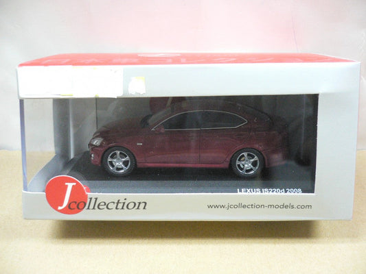 JCOLLECTION 1/43 TOYOTA LEXUS IS220d RED