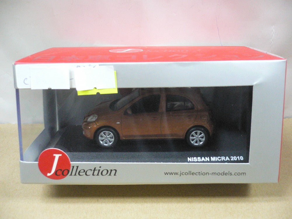 JCOLLECTION 1/43 NISSAN MICRA 2010 ORANGE