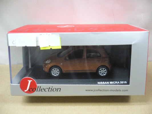 JCOLLECTION 1/43 NISSAN MICRA 2010 ORANGE