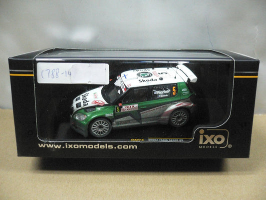 IXO 1/43 SKODA FABIA S2000 2th RALLY MONTE CARLO 2010 J.HANNINE M.MARKKULA #5