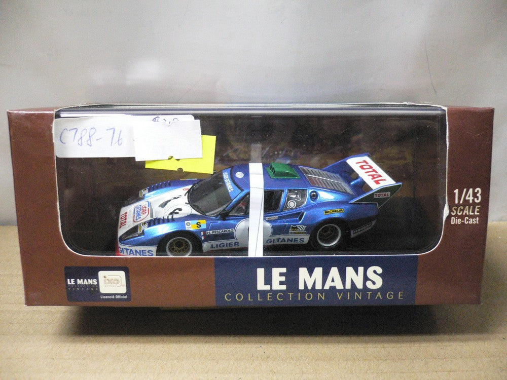 IXO 1/43 LIGIER JS2 Le Mans 1975 H.PESCAROLO F.MIGAULT #6
