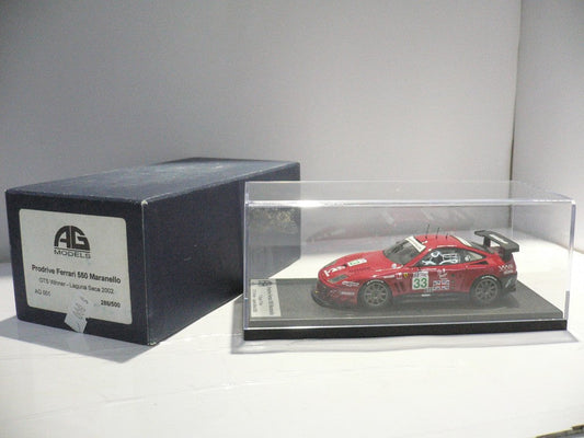 AG MODELS 1/43 PRODRIVE FERRARI 550 MARANELLO GTS WINNER LAGUNA SECA 2002 #33