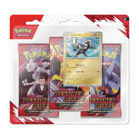Pokemon TCG US Version SV10 Destined Rivals 3 Pack Blister