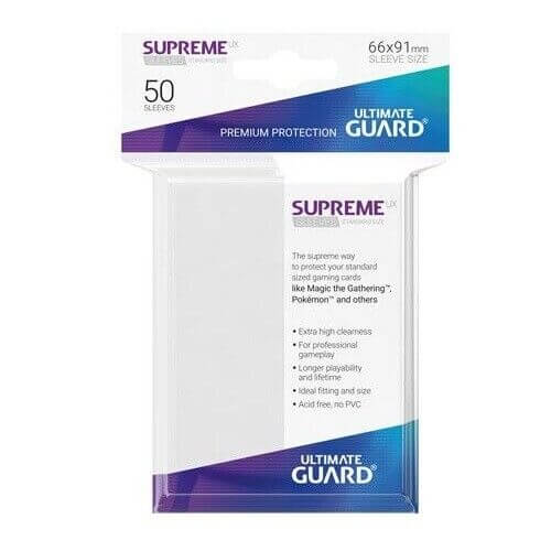 Ultimate Guard 50 - Supreme UX Sleeves Standard Size - white