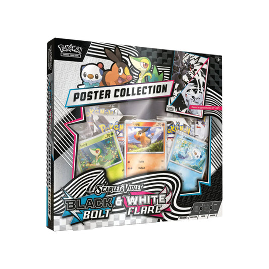 Pokemon TCG US Version SV10.5 Black Bolt & White Flare Poster Collection