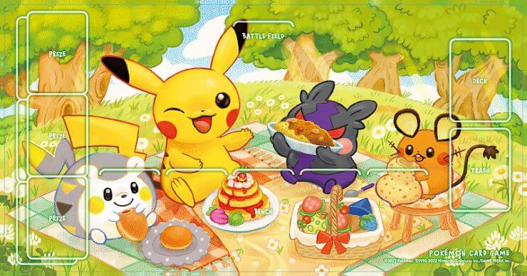 Pokémon shape playmat Pikachu & Morubeco