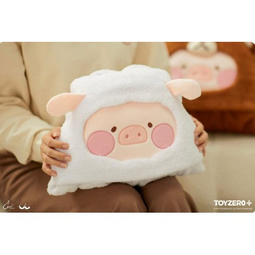 LULU THE PIGGY COSTUME SERIES - BLANKET WITH HAT (SHEEP)