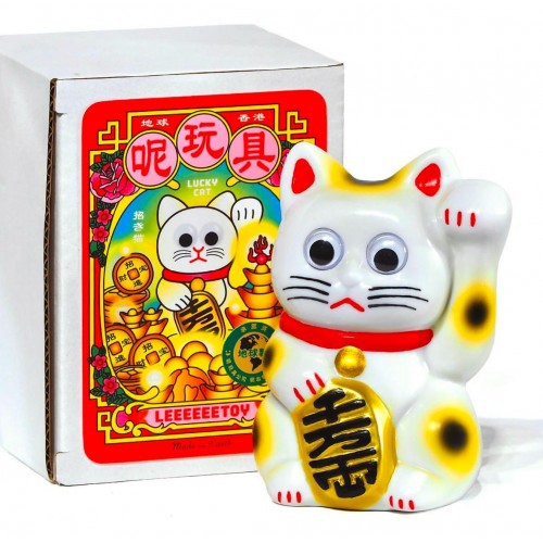 LEEEEEE CLASSIC MASCOT - White trick cat