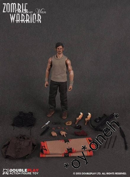 1/6 ZOMBIE WARRIOR DARYL DIXON THE WALKING DEAD DOUBLE PLAY CROSSBOW MAN ACTION FIGURE  1140551727