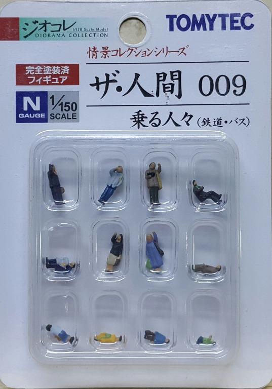 TOMYTEC 21284 DIORAMA COLLECTION N GAUGE 1/150 SCENE COLLECTION SERIES THE HUMAN 009 PEOPLE WHO RIDE ON RAILROAD / BUS SET Scenario series Human Passengers on railroad or bus Set
