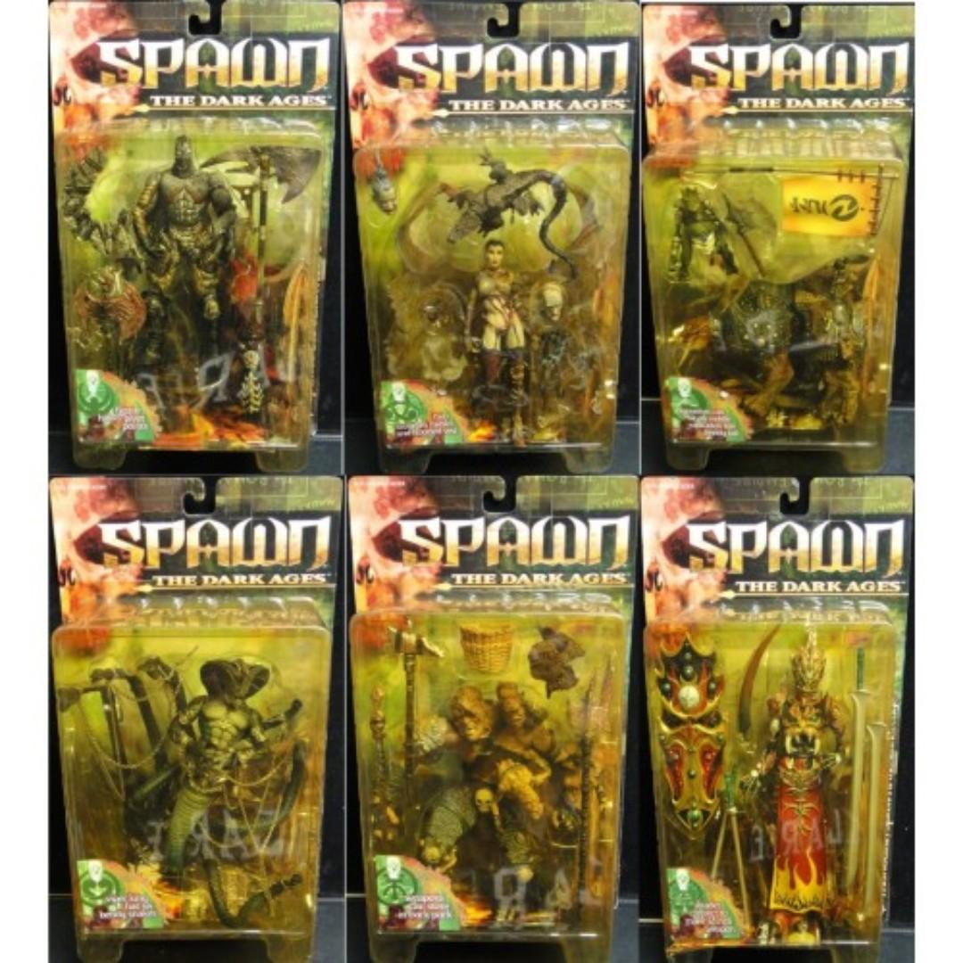 MCFARLANE SPAWN 14 BLACK HEART NECROMANCER IGUANTUS TUSKADON VIPER TORMENTOR CSW