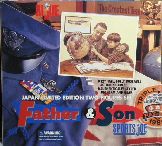 KENNER HASBRO GI JOE JAPAN LIMITED EDITION TWO FIGURES SET FATHER & SON SPORTS JOE 14247