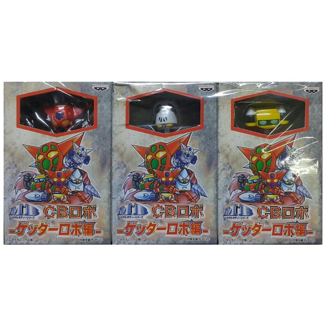 BANPRESTO MB METAL BODY SERIES CB ROBO GETTER ROBO GETTER 1 GETTER 2 GETTER 3 SANYI MANNER XIA