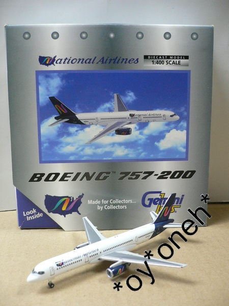 GEMINI JETS 1/400 NATIONAL AIRLINES BOEING 757-200 N506NA