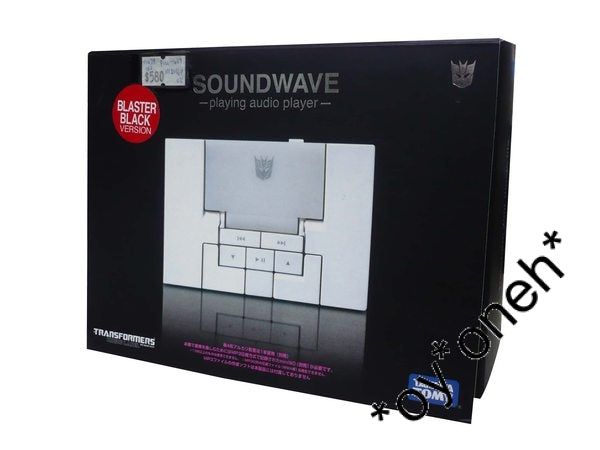 TAKARA TOMY TRANSFORMERS MUSIC LABEL BLASTER BLACK SOUNDWAVE AUDIO PLAYER 79162  b23657540