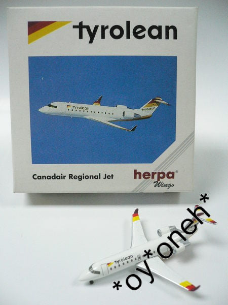 HERPA WINGS 1/500 TYROLEAN CANADAAIR REGIONAL JET