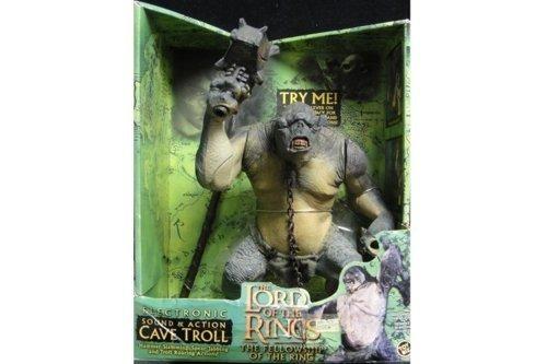 TOY BIZ 81095 THE LORD OF THE RINGS THE FELLOWSHIP OF THE RING ELECTRONIC SOUND & ACTION CAVE TROLL HAMMER SLAMMING