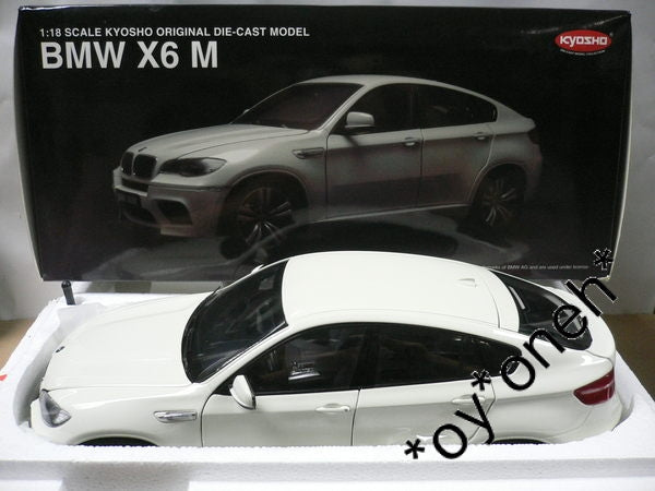 KYOSHO 1/18 BMW X6 M ALPINE WHITE 08762W