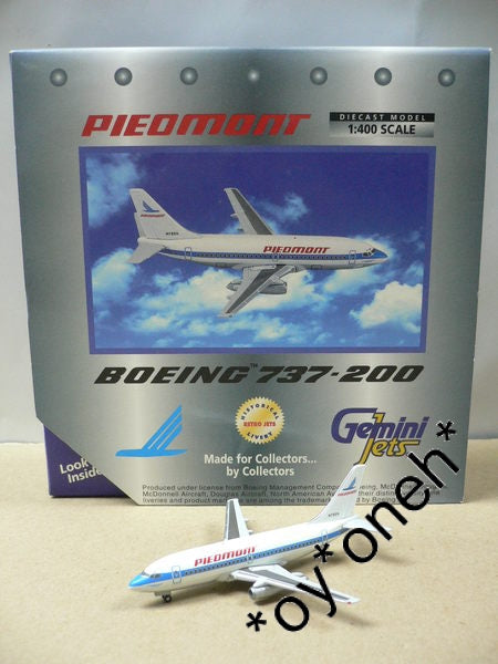 GEMINI JETS 1/400 PIEOMONT BOEING 737-200 N795N