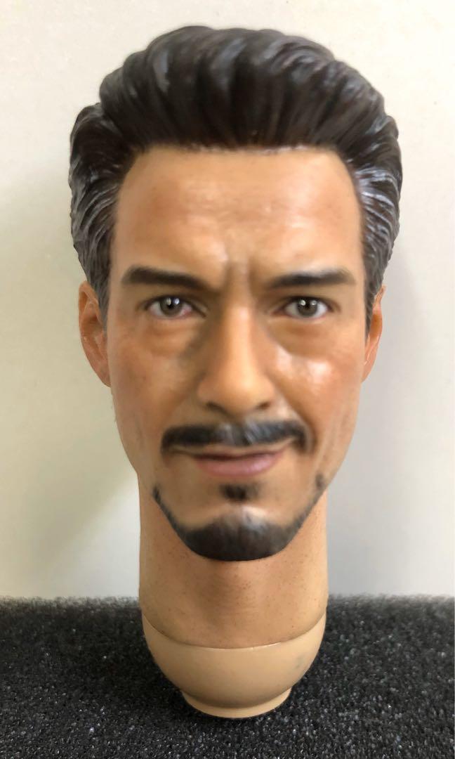 1/6 TOYS CUSTOM HOT MOVIE IRONMAN TONY STARK HEAD SCULPT Tony Stark head sculpture