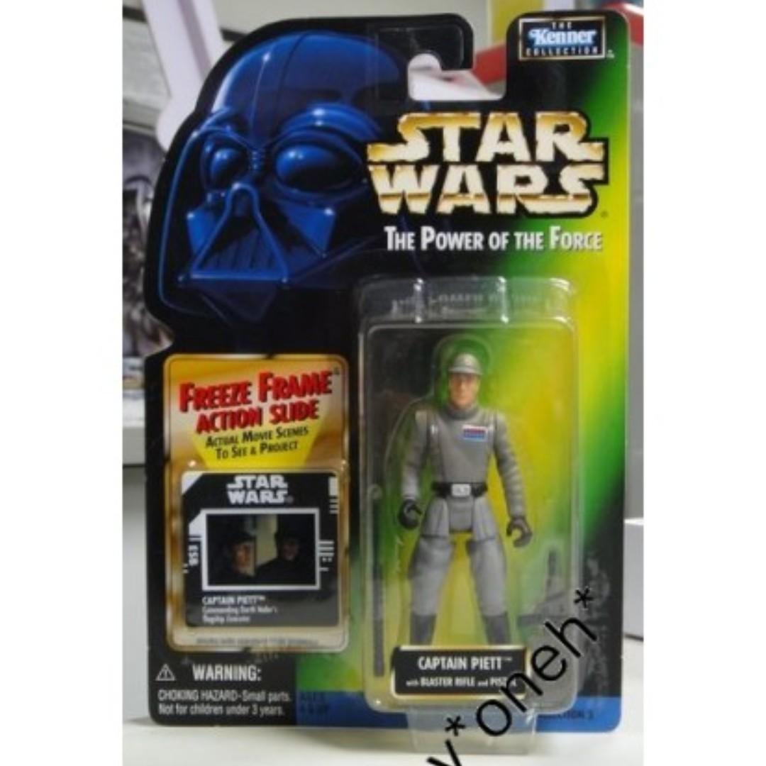 KENNER STAR WARS POTF CAPTAIN PIEIT WITH BLASTER RIFLE & PISTOL
