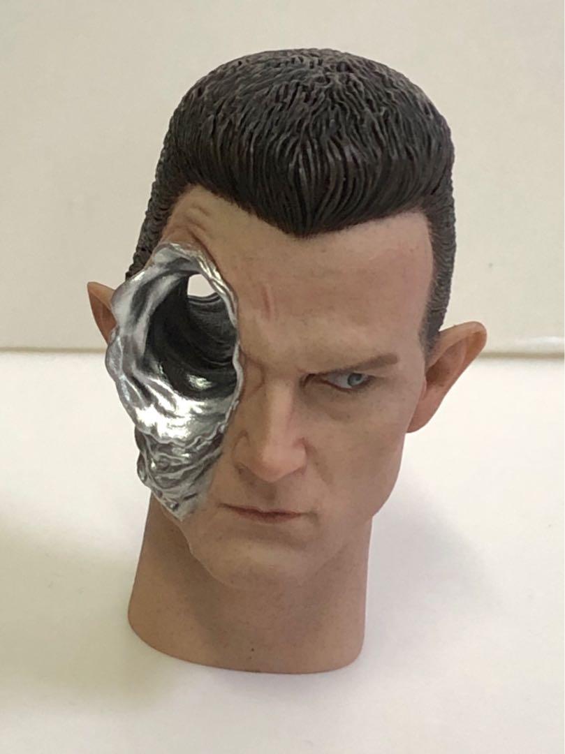 HOT TOYS TERMINATOR 2 T2 JUDGMENT DAY 2010 TOY FAIRS BONUS ACCESSORY T-1000 BULLET DAMAGED HEAD SCULPT Head Sculpture