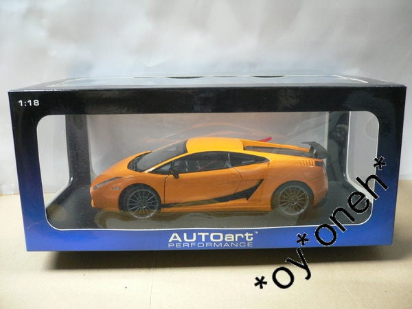 AUTOART 1/18 LAMBORGHINI GALLARDO SUPERLEGGERA BOREALIS/ METALLIC ORANGE