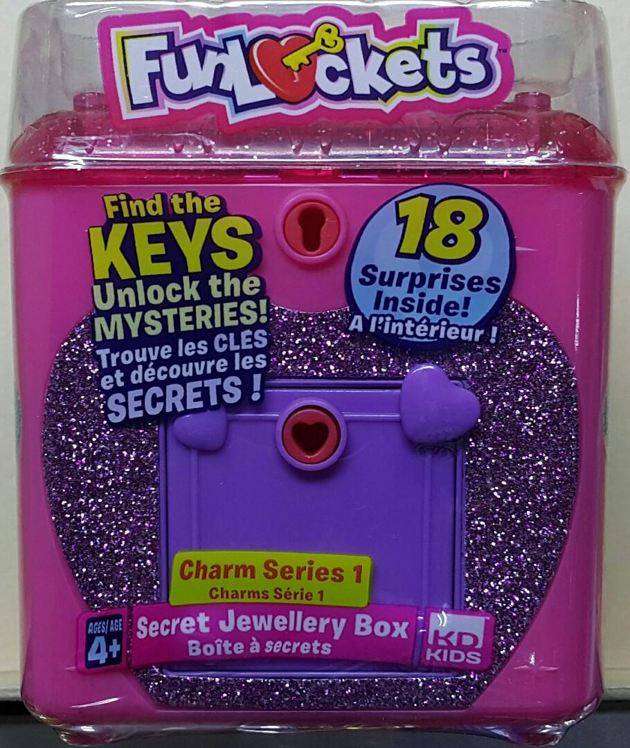 KD KIDS 67402 Mysterious Surprise Box Elegant Series First Bomb Secret Jewelry Box with Blue Key FUN LOCKETS CHARM SEREIS 1 SECRET JEWELLERY BOX WITH BLUE KEY