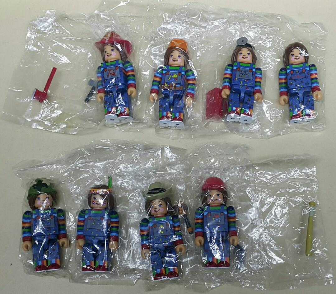 MEDICOM KUBRICK CHILD'S PLAY 2 GOOD GUYS GOOD GUY INDIANS COWBOY CONSTRUCTION WORKER BASEBALL PLAYER DOCTOR SOLDIER FIREMAN BASIC SET  L