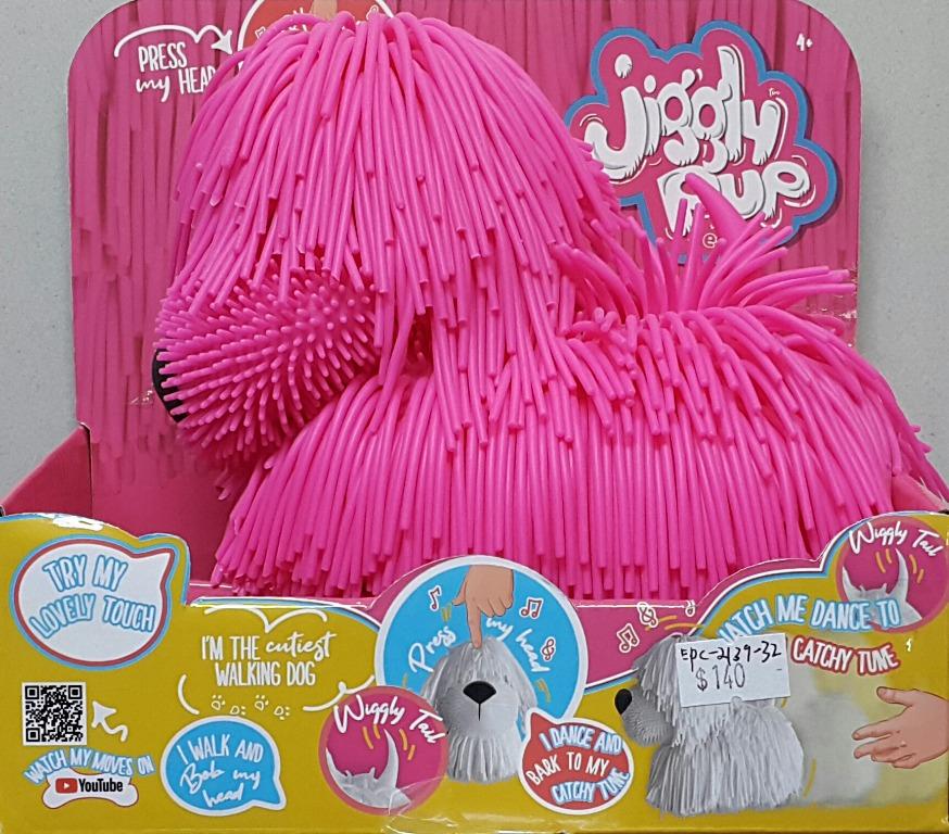 EOLO 20340 JIGGLY PUP PINK WALKING DOG
