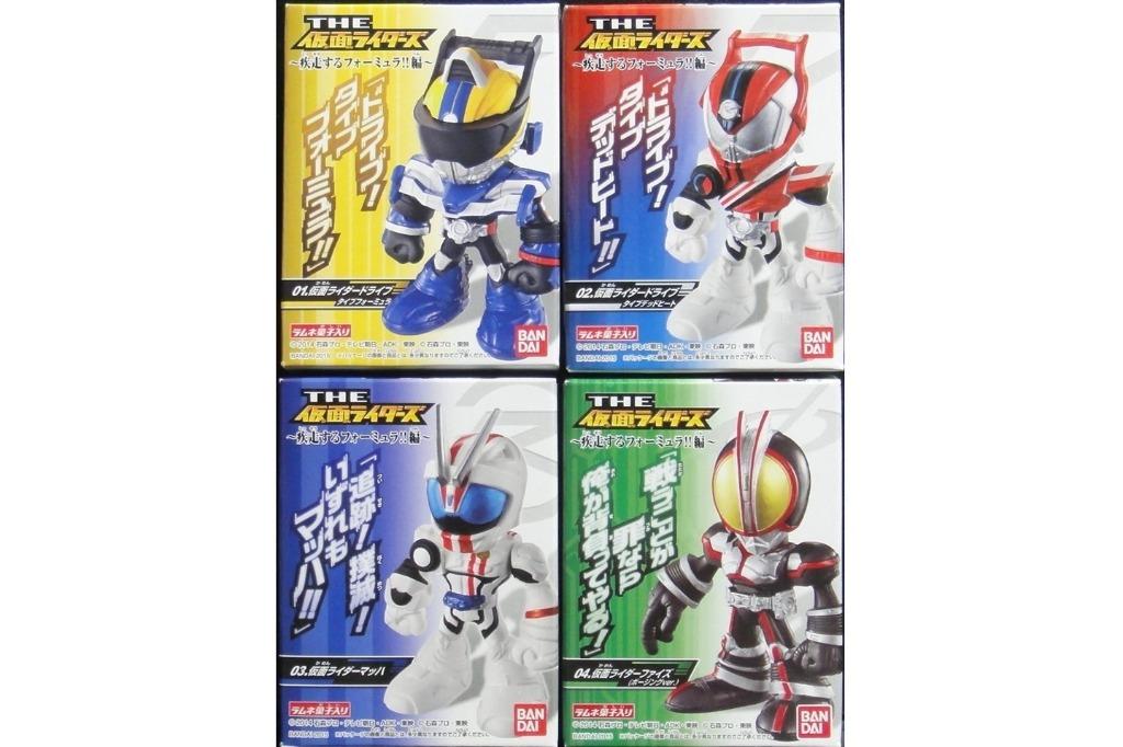 BANDAI 95150 KAMEN RIDER Kamen Rider Run Formula DRIVE Formula Type White Hot Type MACH 555 FAIZ Candy Toys