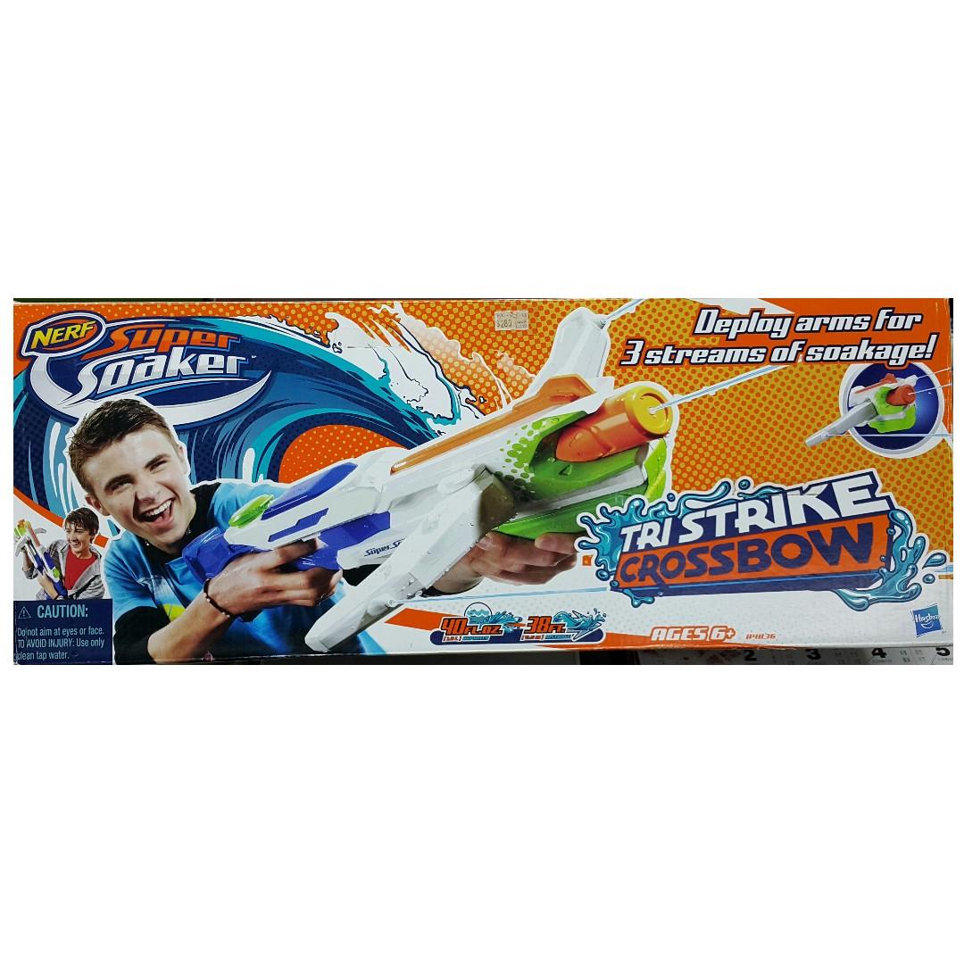 HASBRO NERF SUPER SOAKER TRI STRIKE CROSSBOW 88698