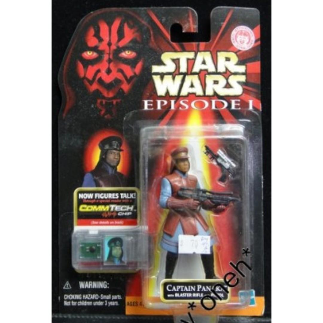 TOMY STAR WARS EP1 CAPTAIN PANAKA W/ BLASTER RIFLE & PISTOL Star Wars Japanese Version
