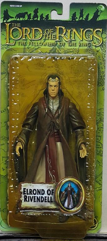 TOY BIZ 81436 / 10493 THE LORD OF THE RINGS THE FELLOWSHIP OF THE RING ELROND OF RIVENDELL HUGO WEAVING