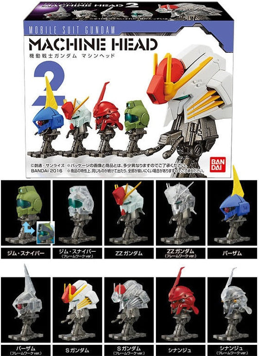BANDAI Mobile Suit Gundam Head MOBILE SUIT GUNDAM MACHINE HEAD 2 All 10 Types Box Egg 9872