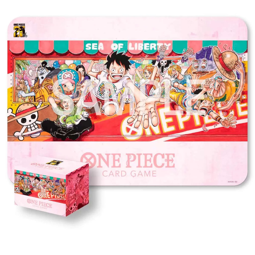 ONE PIECE CARD GAME Playmat and Card Case Set - 25th Edition-