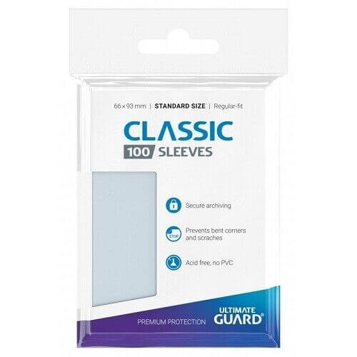 Ultimate Guard 100 - Standard Soft Deck Protector Sleeves - Clear -