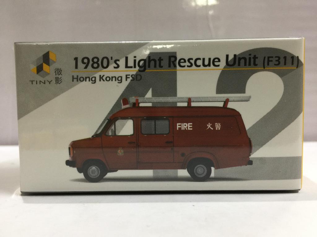TOYEAST TINY CITY 42 DIE-CAST MODEL CAR 1980's LIGHT RESCUE UNIT HONG KONG FSD F311 ATC64877 00059