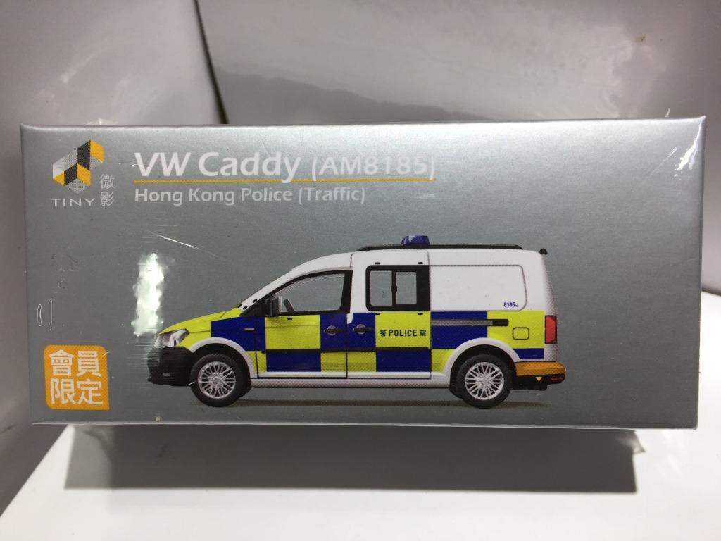 TOYEAST TINY CITY DIE-CAST MODEL CAR VW CADDY AM8185 HONG KONG POLICE TRAFFIC ATC64930