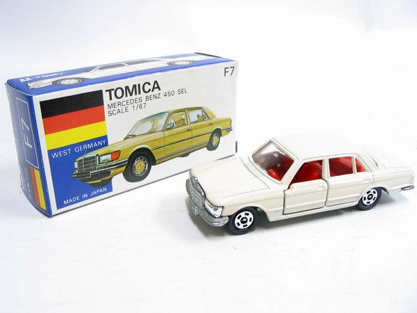 VINTAGE TOMICA F7 Foreign car WEST GERMANY - MERCEDES BENZ 450SEL MADE IN JAPAN