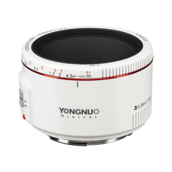 Yongnuo YN 50mm f/1.8 II Lens (Canon EF Mount / White)
