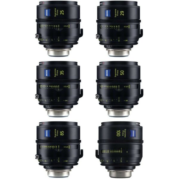 Zeiss Supreme Prime PL Feet Set Lens Kit (PL Mount / 25,29,35,50,85,100mm)