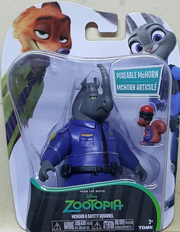 TOMY DISNEY ZOOTOPIA OFFICER MCHORN & SAFETY SQUIRREL