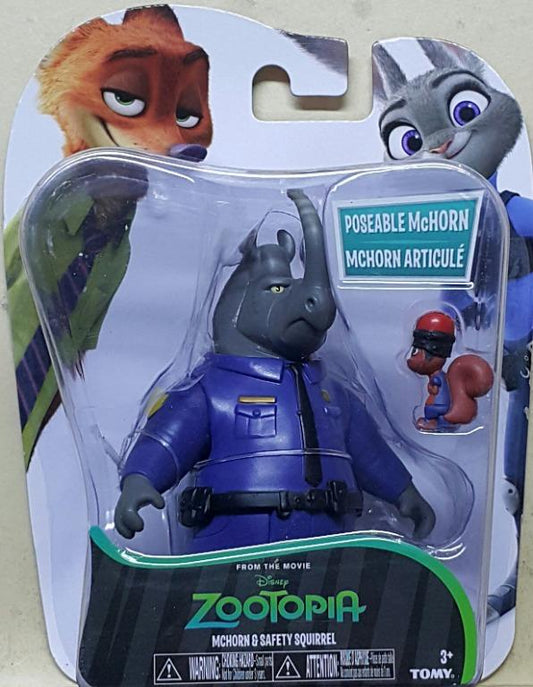 TOMY DISNEY ZOOTOPIA OFFICER MCHORN & SAFETY SQUIRREL