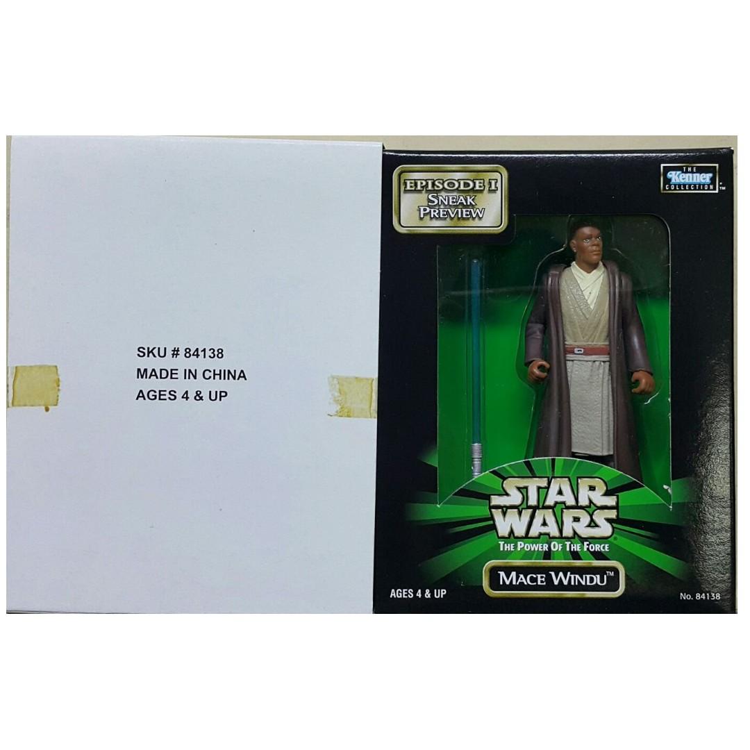 HASBRO 84138 STAR WARS POWER OF THE FORCE MACE WINDU SAMUEL L JACKSON KENNER COLLECTION STAR WARS POWER OF THE FORCE MACE WINDU SAMUEL L JACKSON