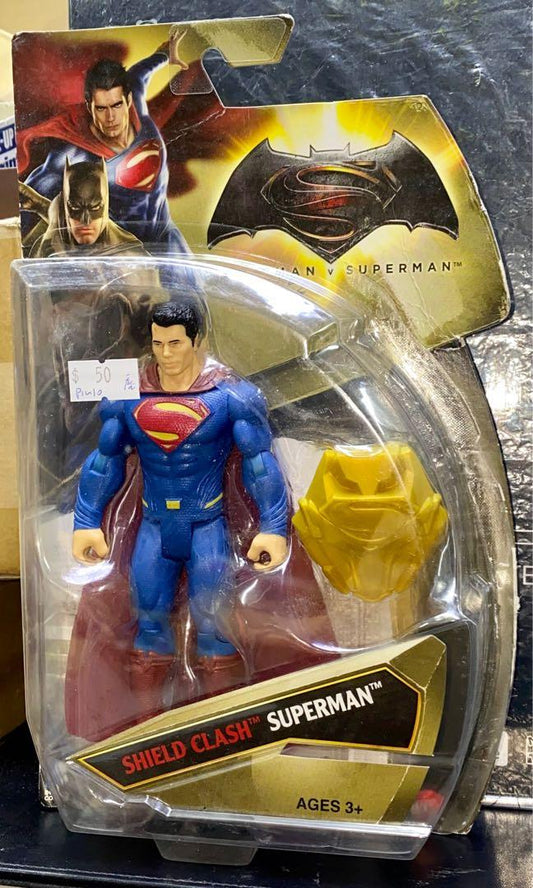 MATTEL 22458 BATMAN VS SUPERMAN 6” FIGURE SHIELD CLASH SUPERMAN