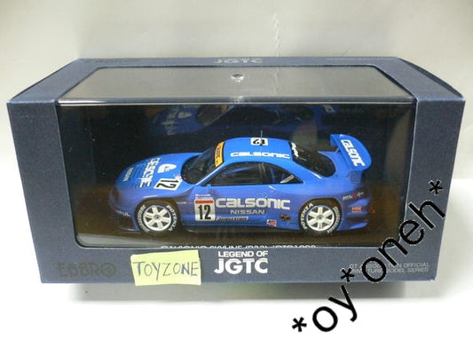 EBBRO 1/43 NISSAN CALSONIC SKYLINE GT-R R33 JGTC 1998 #12 BLUE