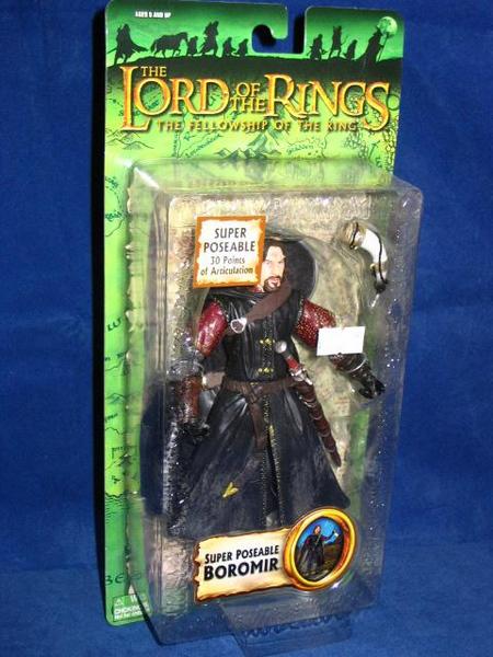 TOY BIZ LORD OF THE RINGS FELLOWSHIP OF THE RING SUPER POSEABLE BOROMIR  b26277119