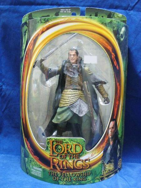 TOY BIZ LORD OF THE RING FELLOWSHIP OF THE RING ELROND WITH ELVEN SWORD ATTACK ACTION  b5608532